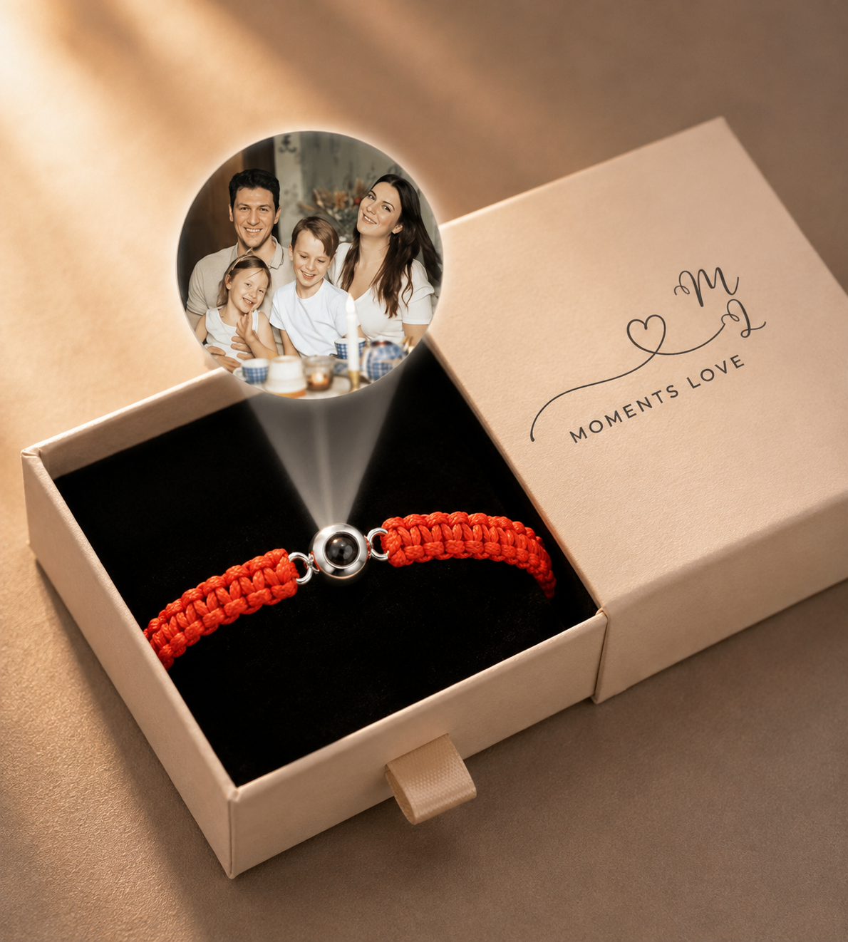 Pulsera con foto personalizada de proyección