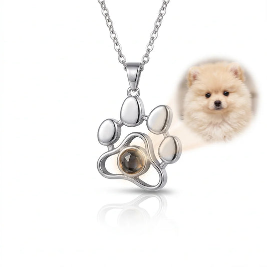 Collar Huellitas Love con foto personalizada