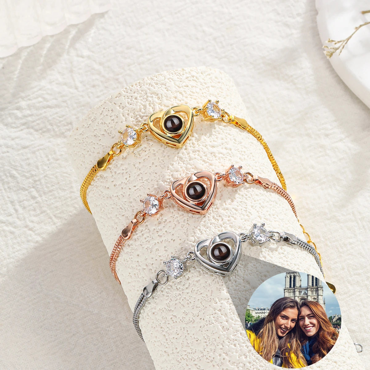Brazalete con foto de proyección personalizada