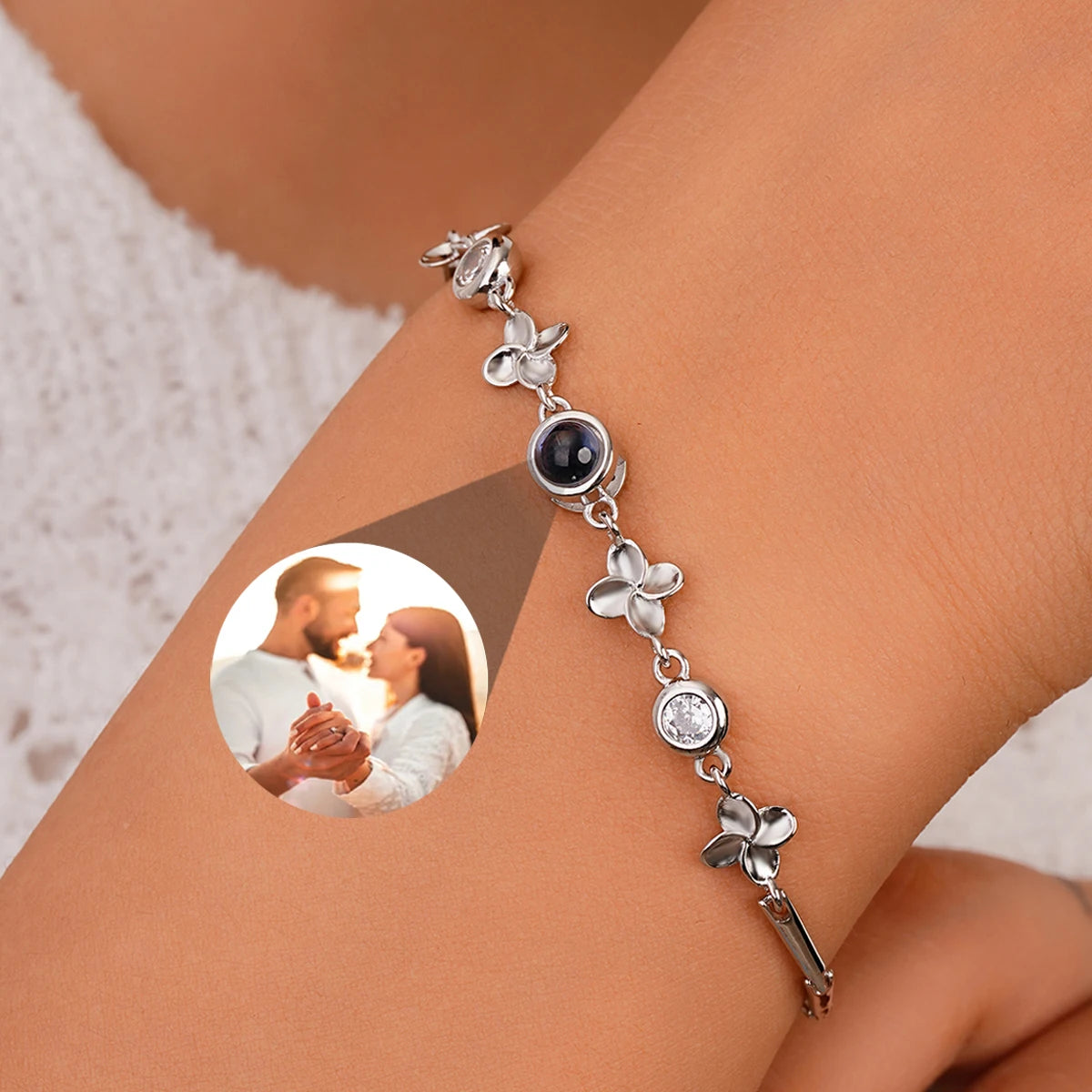 Brazalete con foto de proyección personalizada