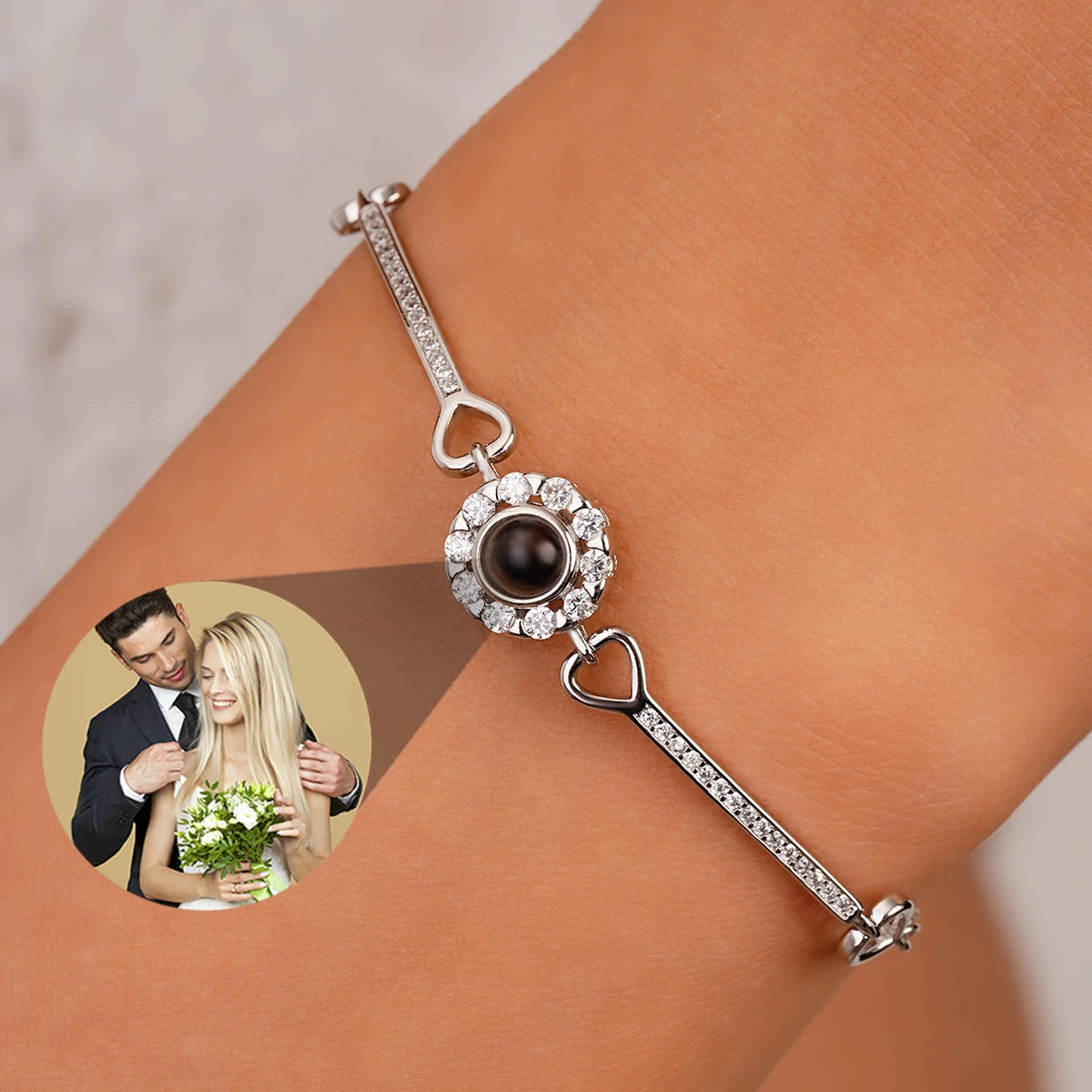 Brazalete con foto de proyección personalizada