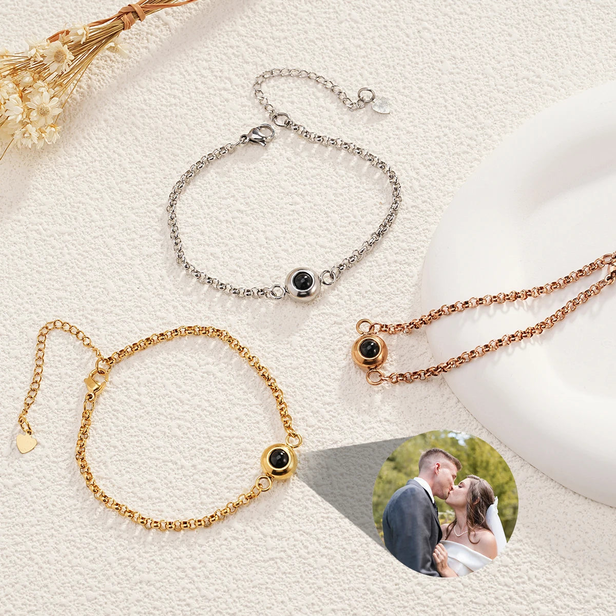 Brazalete con foto de proyección personalizada