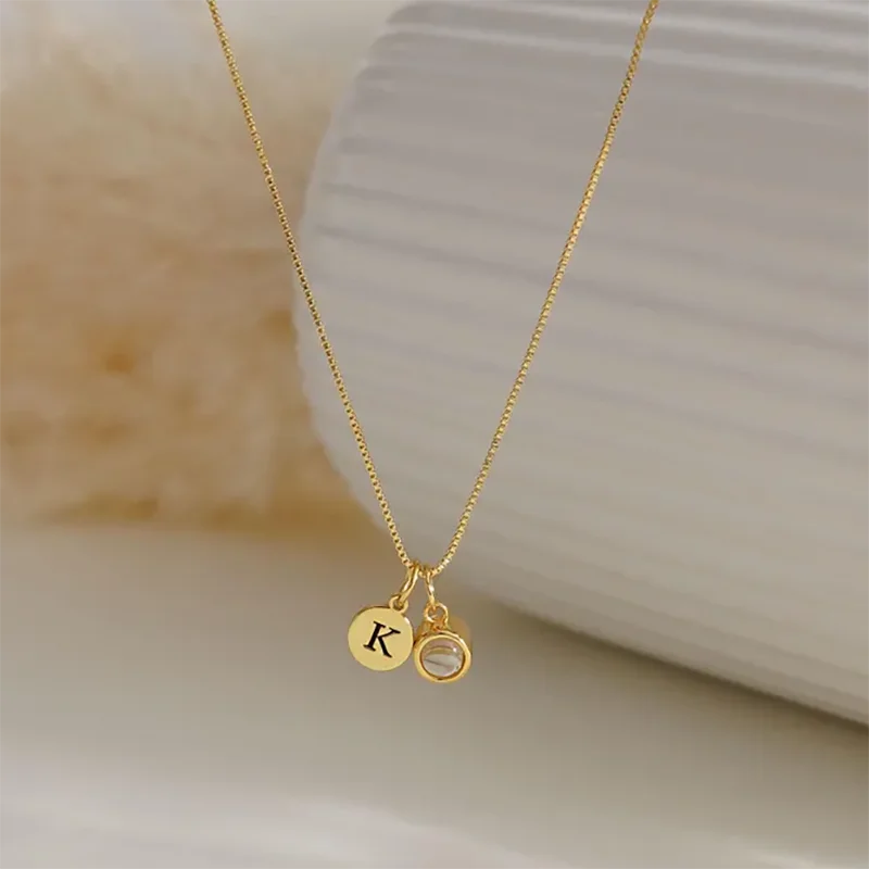 Collar con inicial y foto de proyección personalizada
