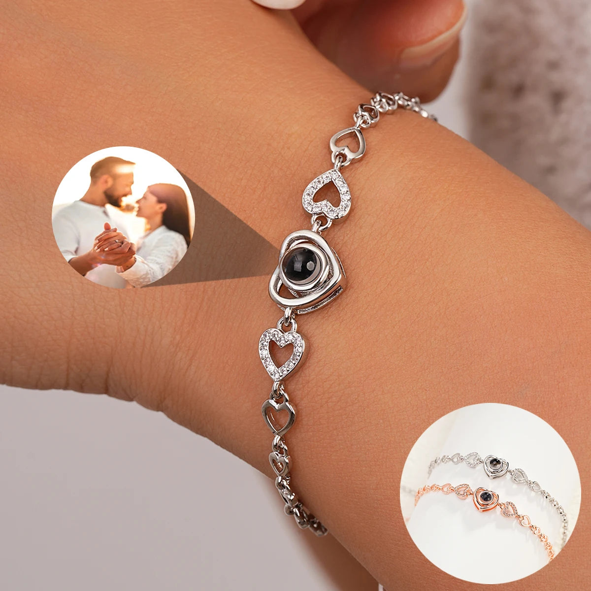 Brazalete con foto de proyección personalizada