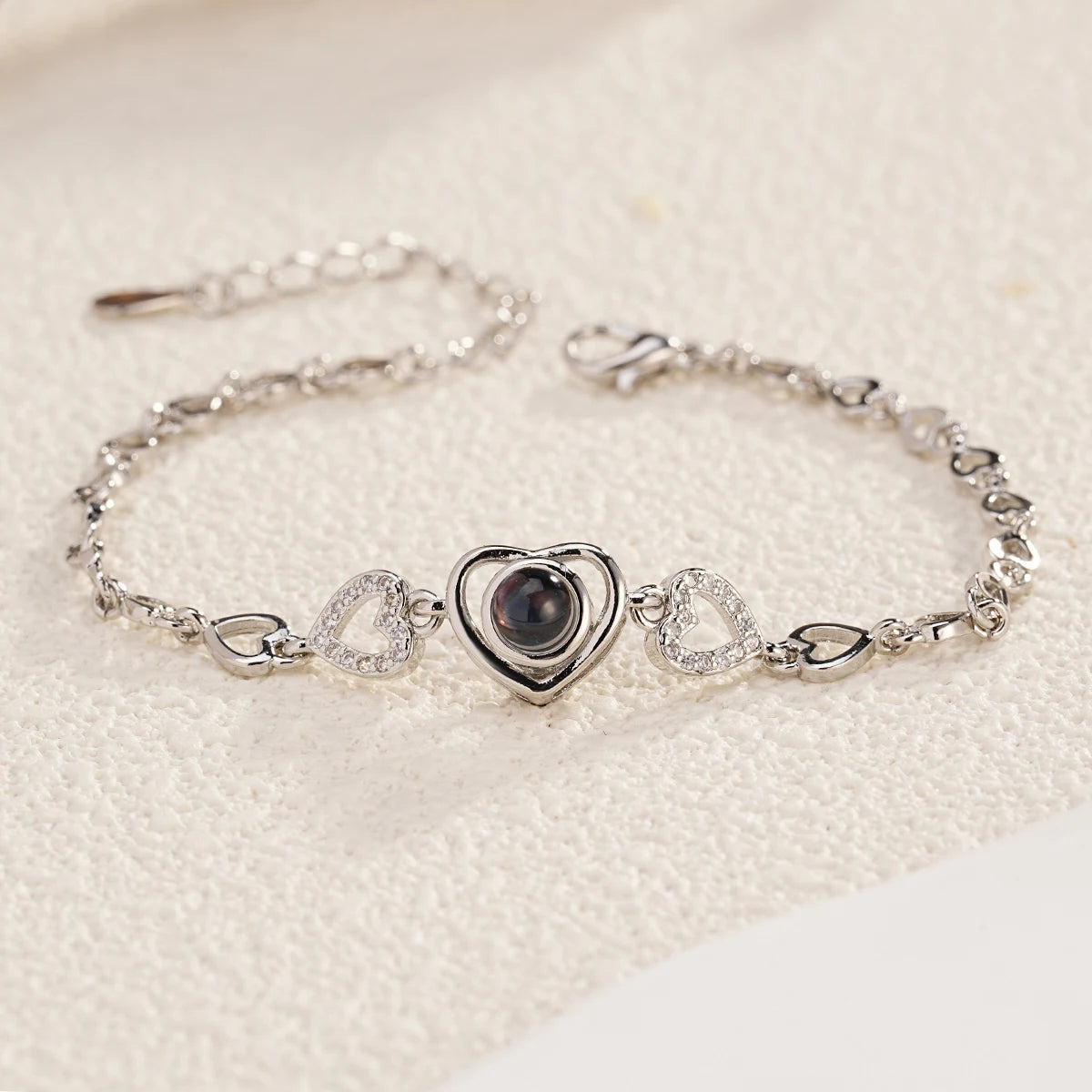 Brazalete "Glamour Heart" con Foto Personalizada