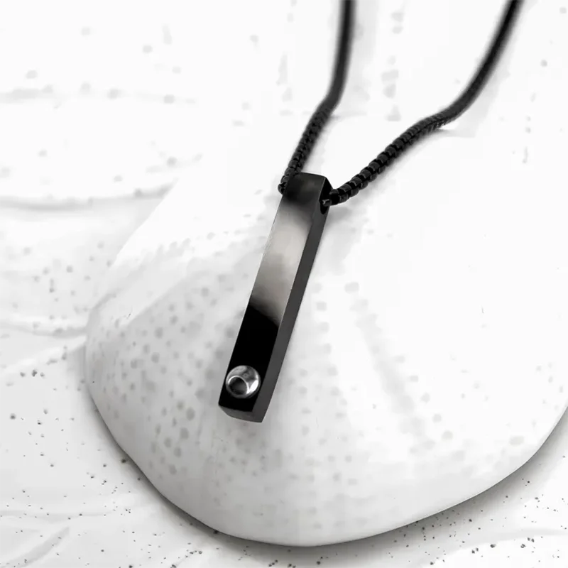 Collar con barra recta de foto de proyección personalizada