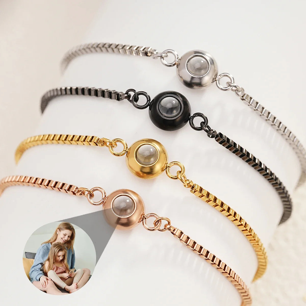 Brazalete con foto de proyección personalizada