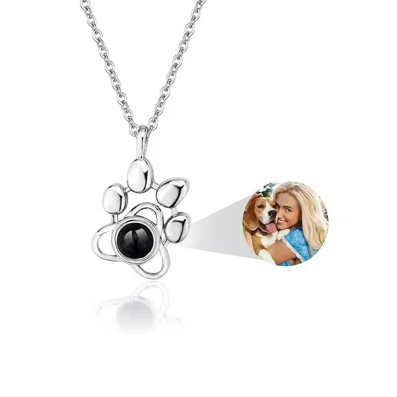 Collar con imagen de proyección y nombre grabado personalizado
